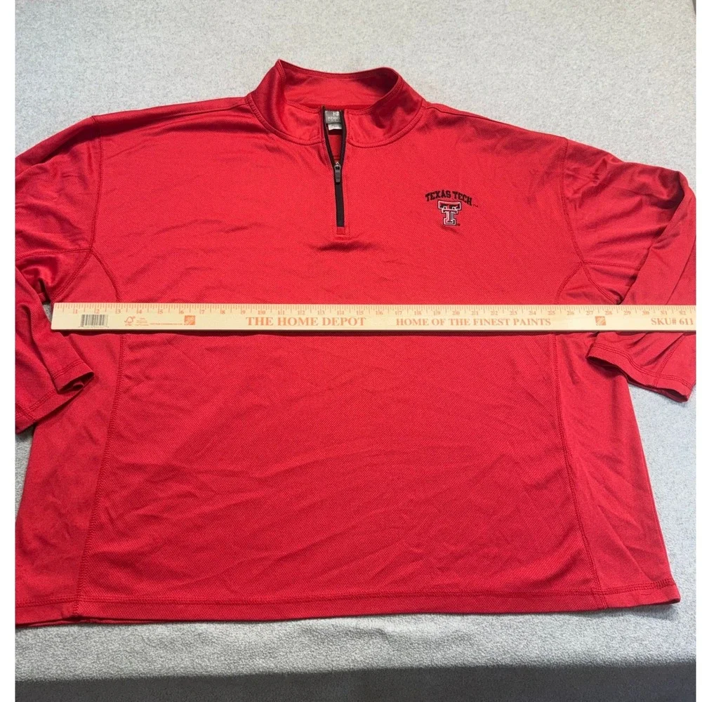 Knights Apparel Quarter Zip Mens 2XL Red Texas Tech Red Raiders Pullover‎